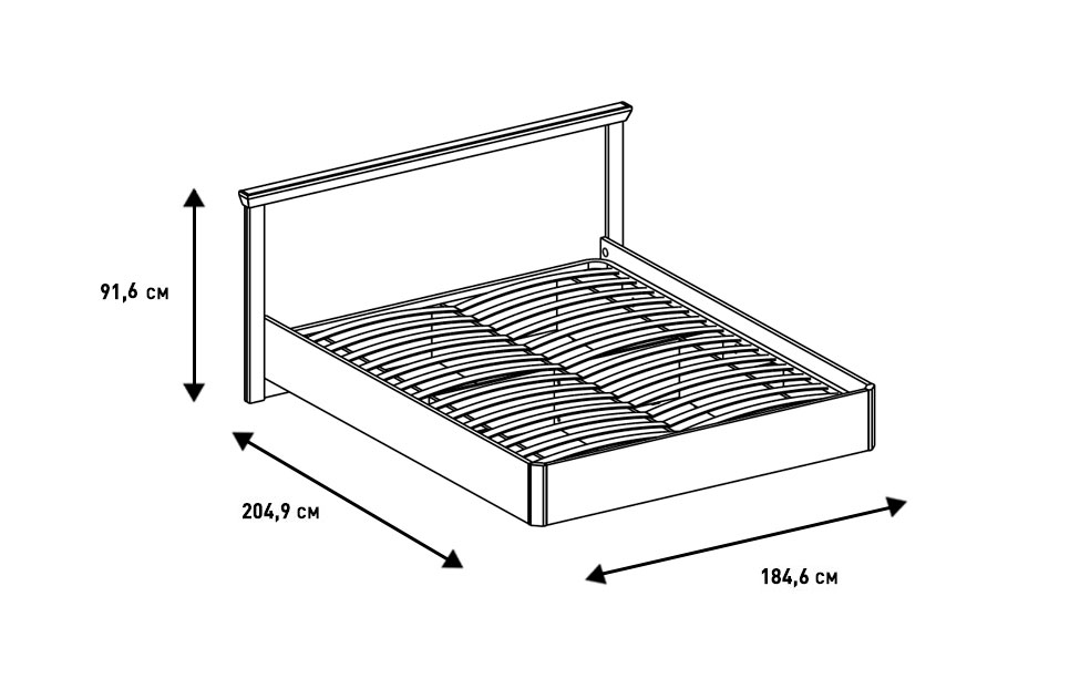Двуспальные кровати - изображение №11 "Кровать Магнум"  на www.Angstrem-mebel.ru